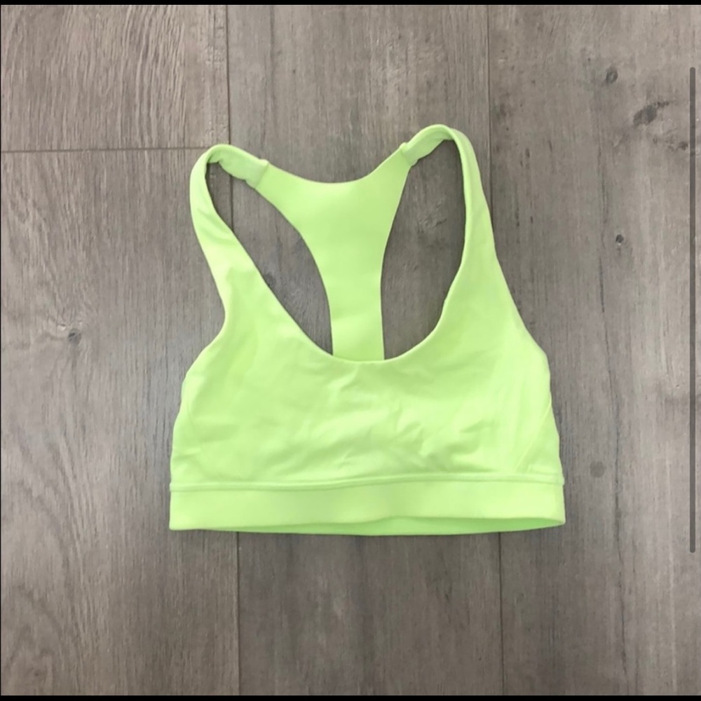 Neon Lululemon Sports Bra Size 4